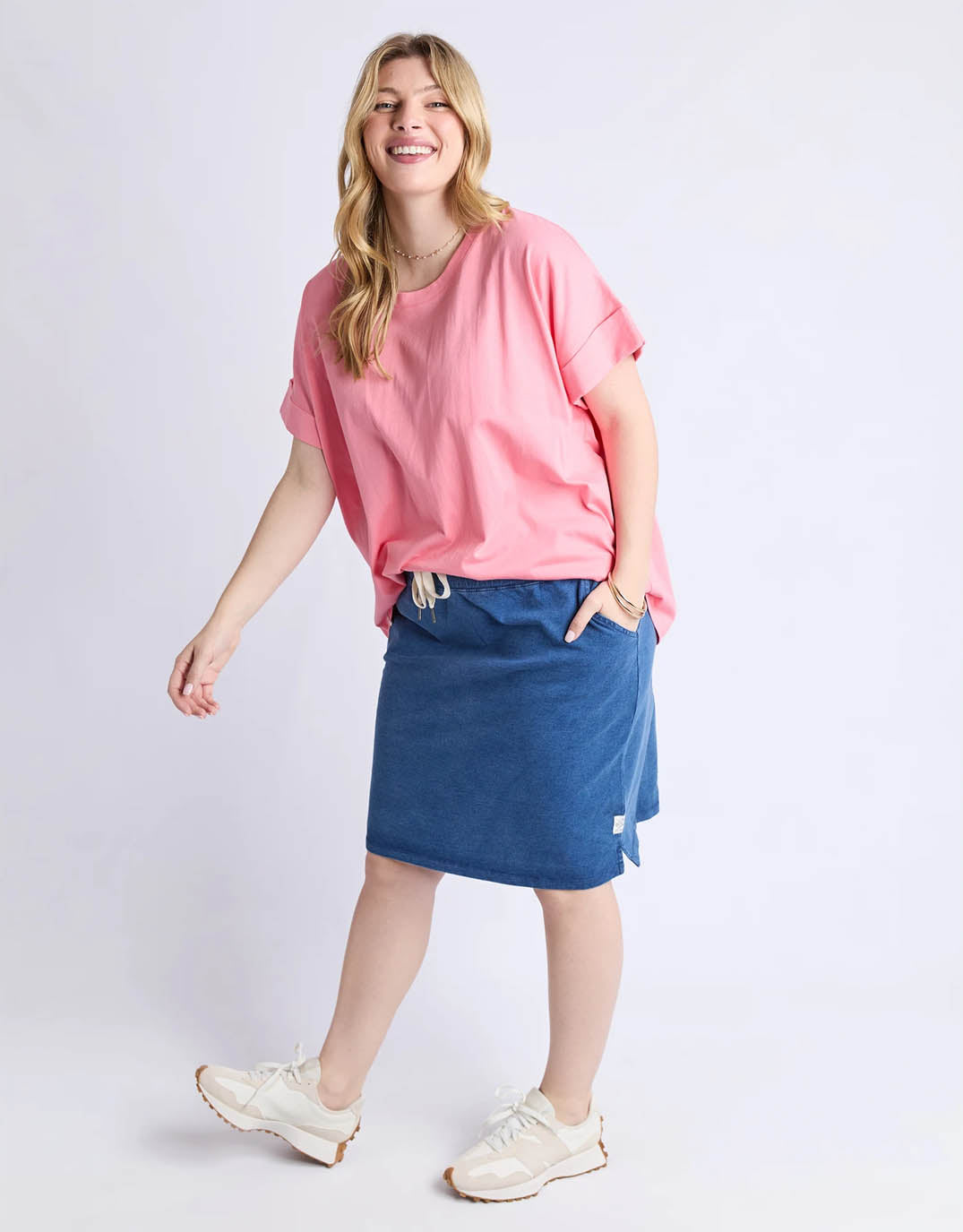 Elm Rickety Skirt (Blue Denim Look)