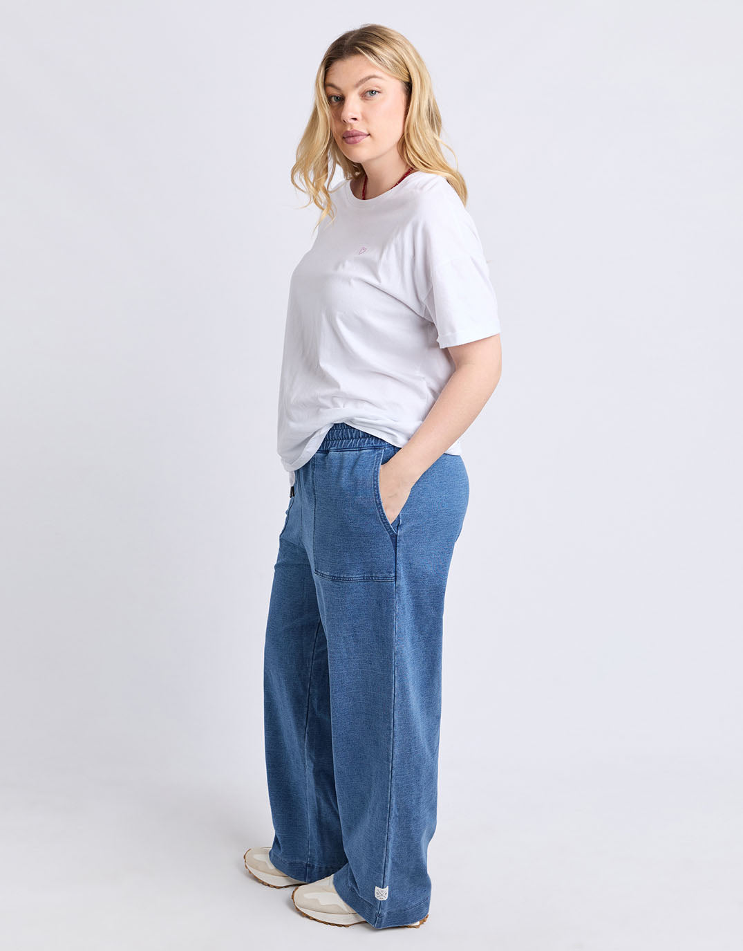 Elm Valerie Trackpant (Blue Denim Look)