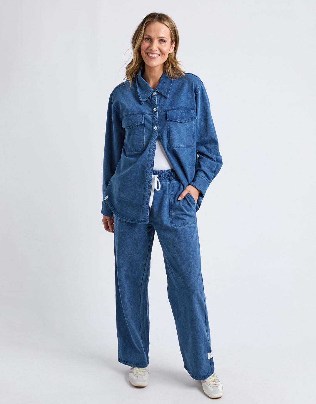 Elm Valerie Trackpant (Blue Denim Look)