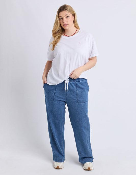 Elm Valerie Trackpant (Blue Denim Look)