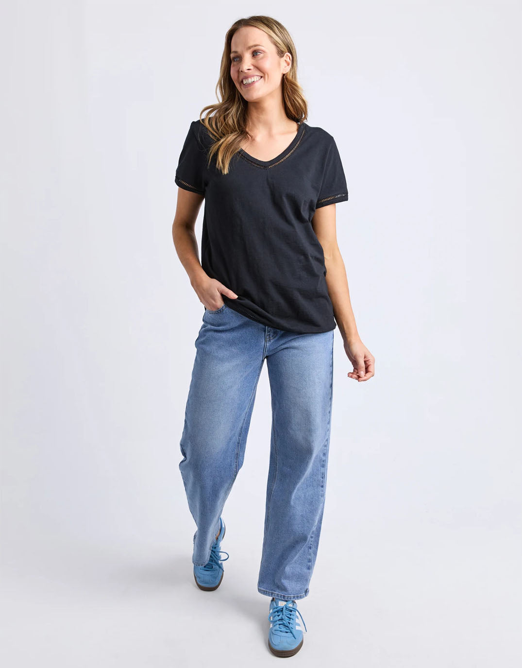 Elm Victoria Short Sleeve Tee (Black)