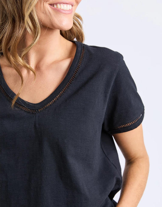 Victoria Short Sleeve Tee - (Black)