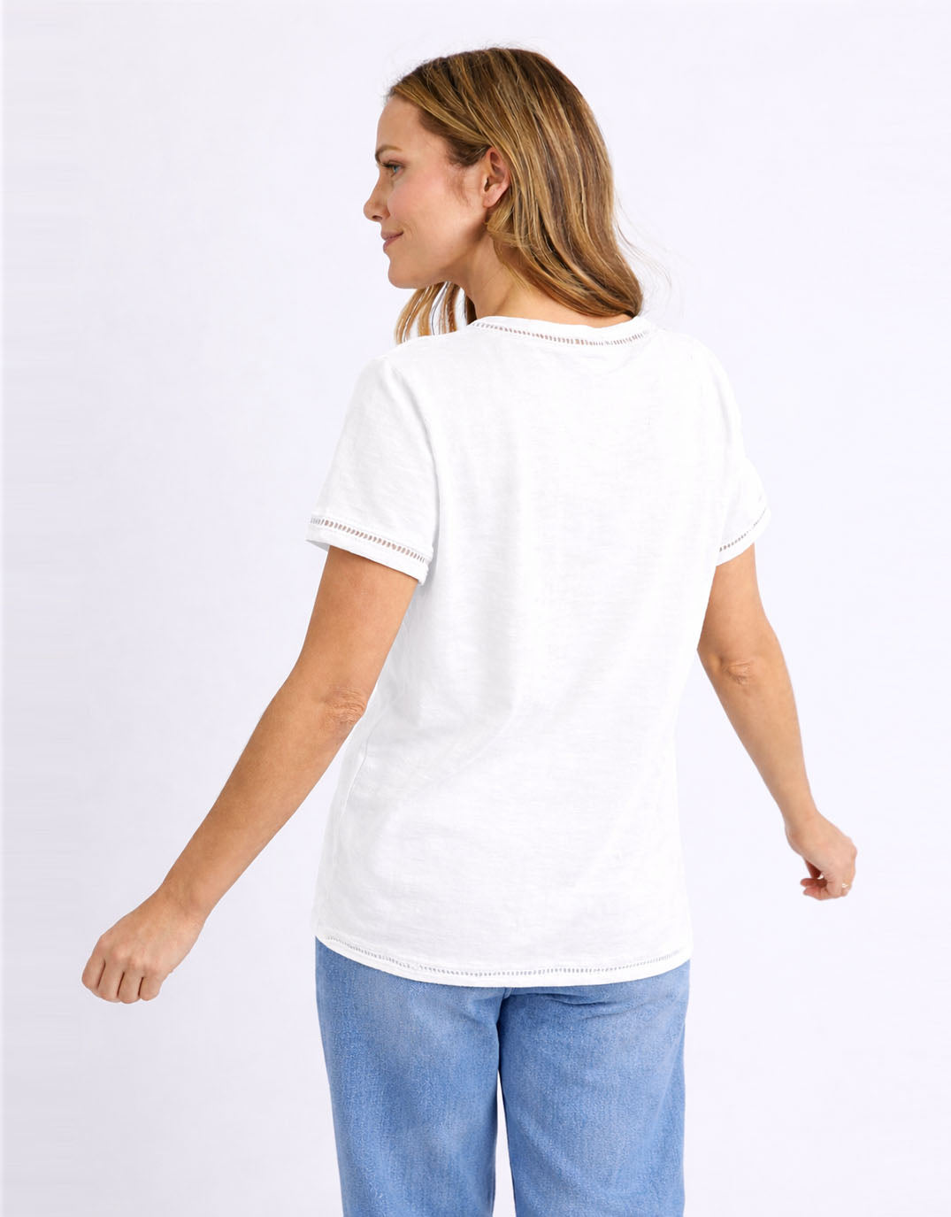 Elm Victoria Short Sleeve Tee (White)