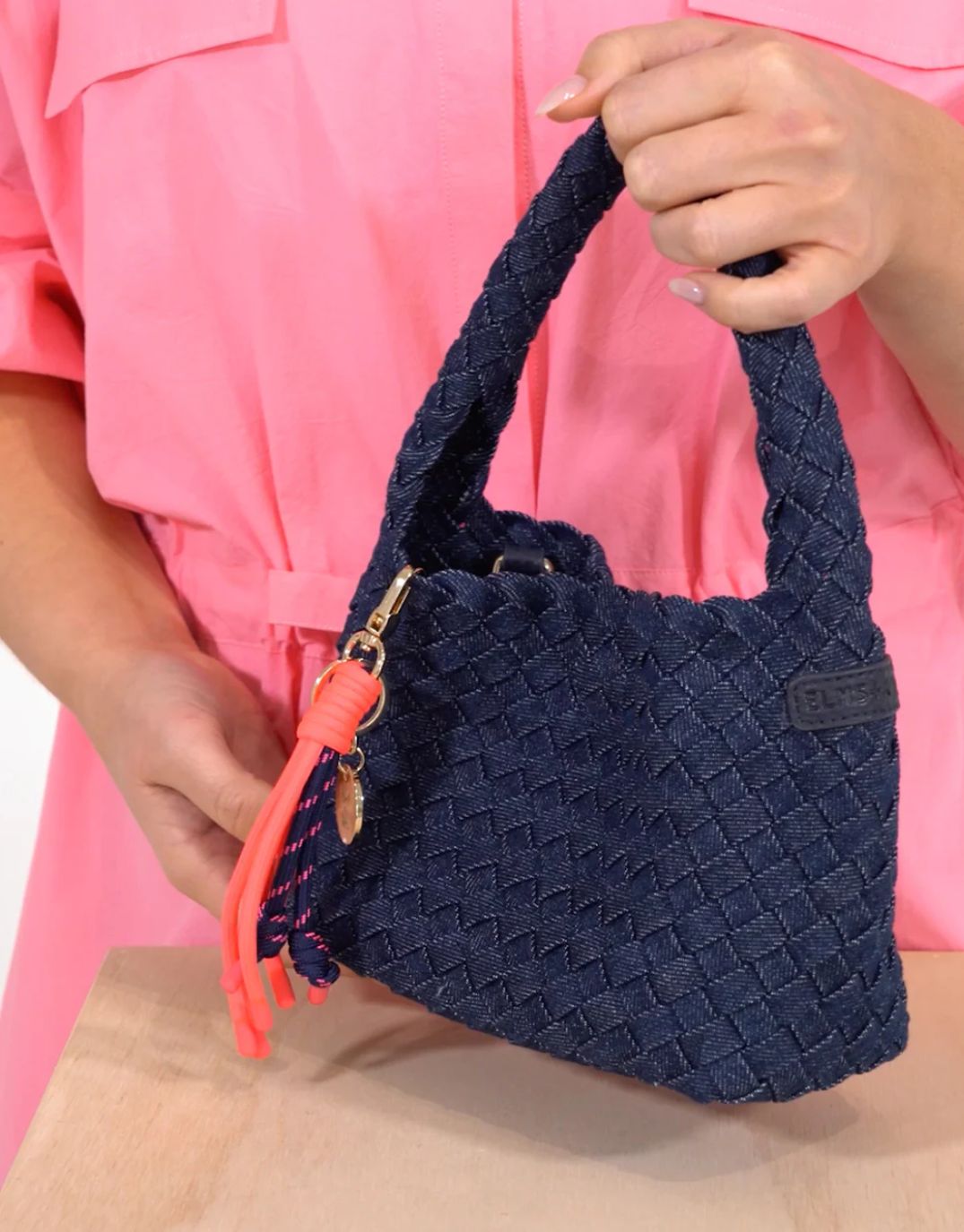 Elms + King Bag Charm (Navy)