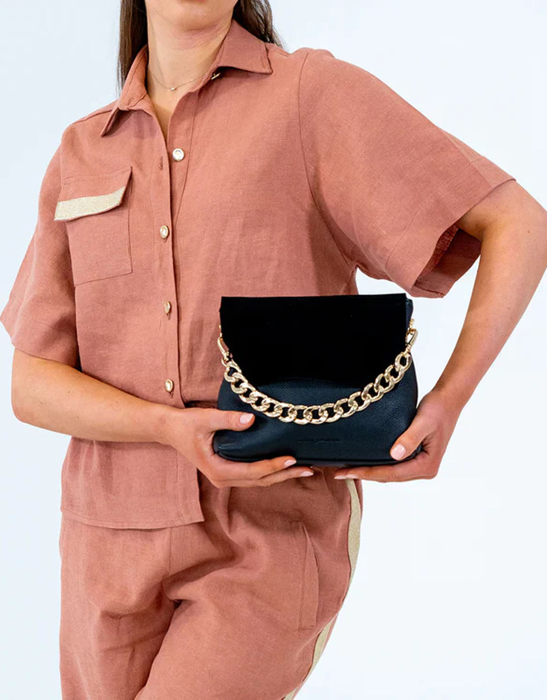 Elms + King Chain Strap (Gold)