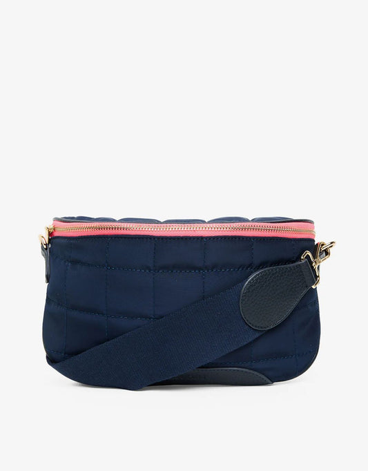 Image of Accessories. Productname: Saxon Sling Bag - in French Navy colour by brand - Elms + King