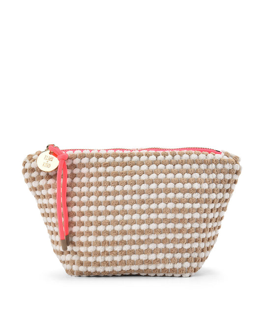 Image of Accessories. Productname: Small Napili Case - in Latte/White colour by brand - Elms + King