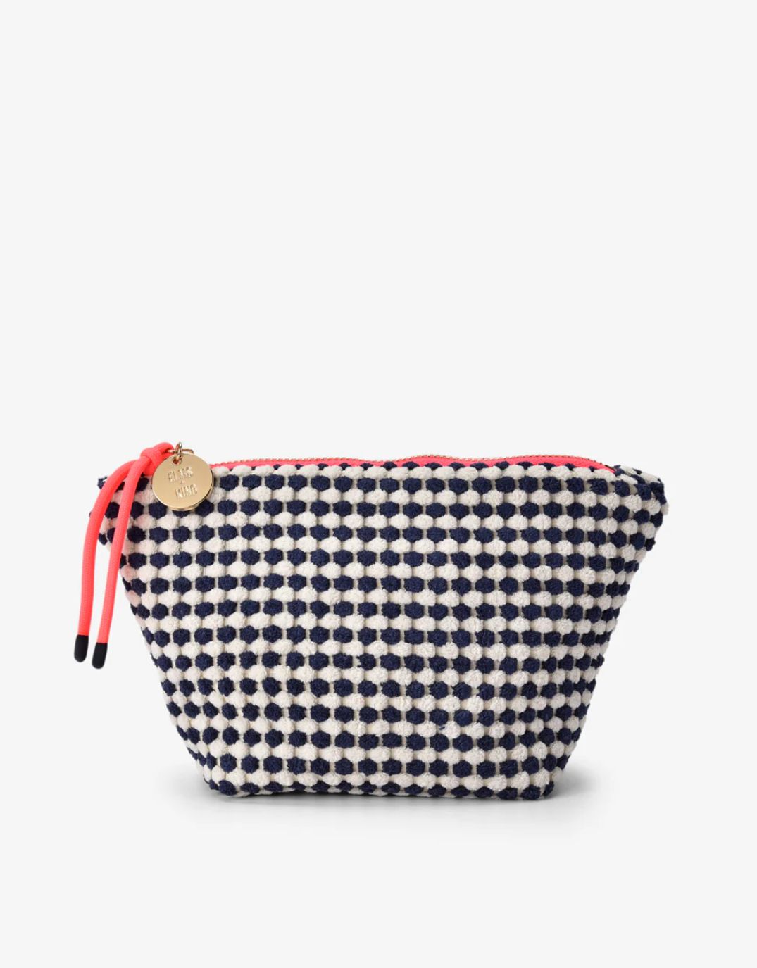 Image of Accessories. Productname: Small Napili Case - in Navy/White colour by brand - Elms + King