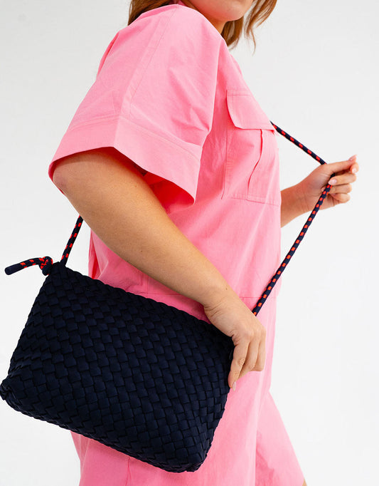 Elms + King Panama Cross Body Bag (Navy)