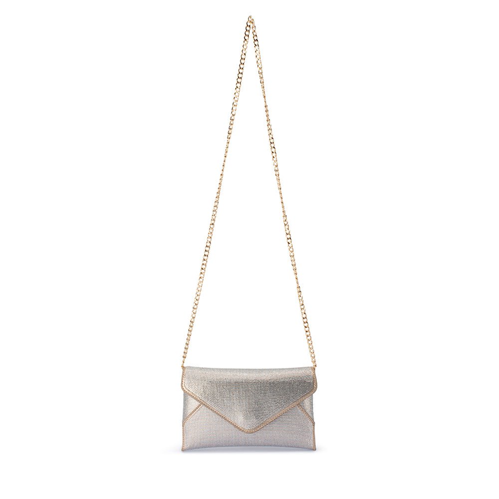 Olga Berg ELOISE Crystal Clutch (Champagne)