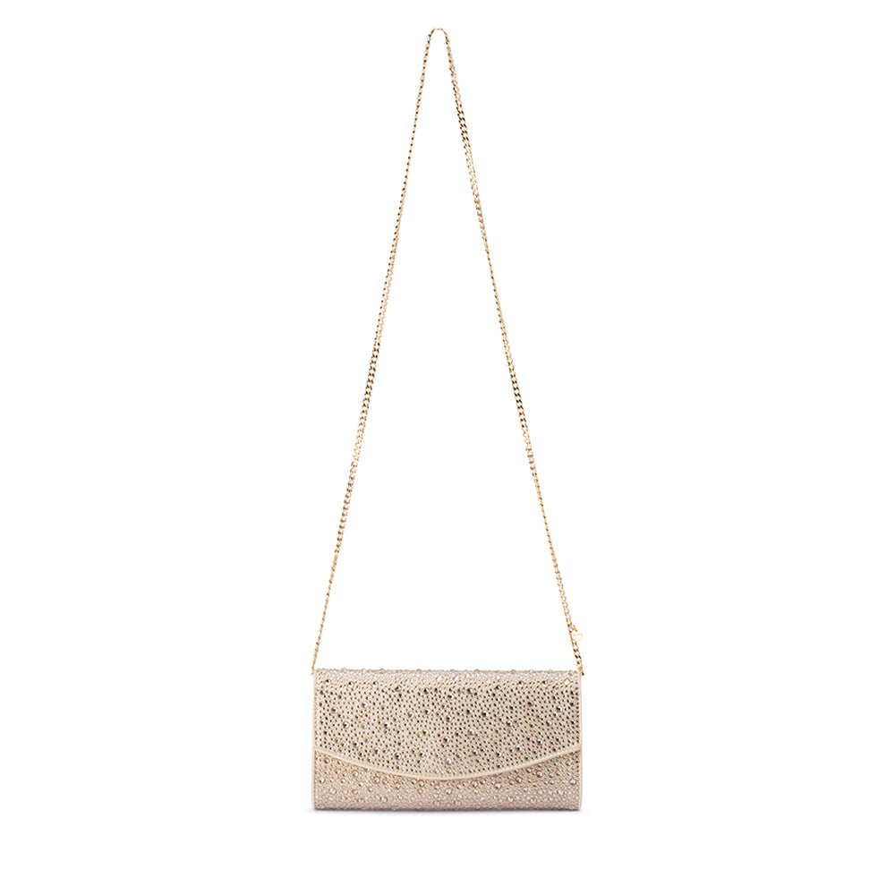 Olga Berg EMMA Crystal Clutch (Champagne)