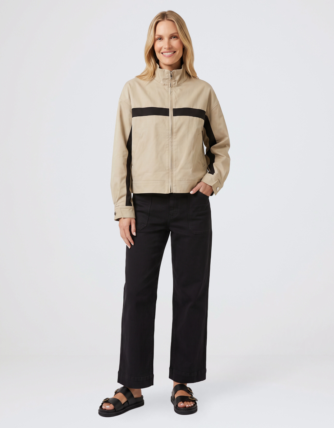 132 Fashion Emmerson Jacket (Latte/Black)