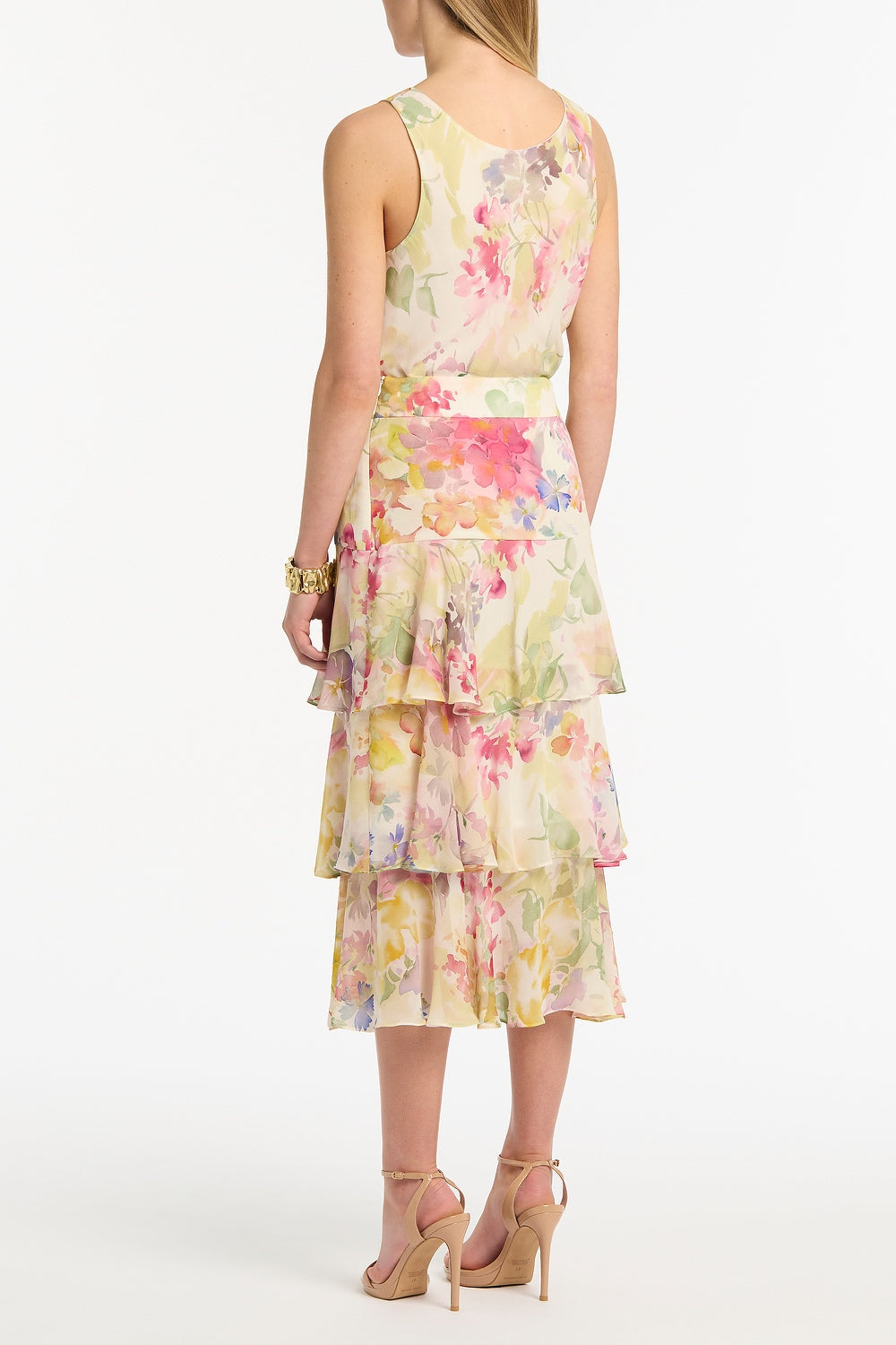 Carla Zampatti Etherea Bloom Scoop Neck Cami (Multi-Colour)