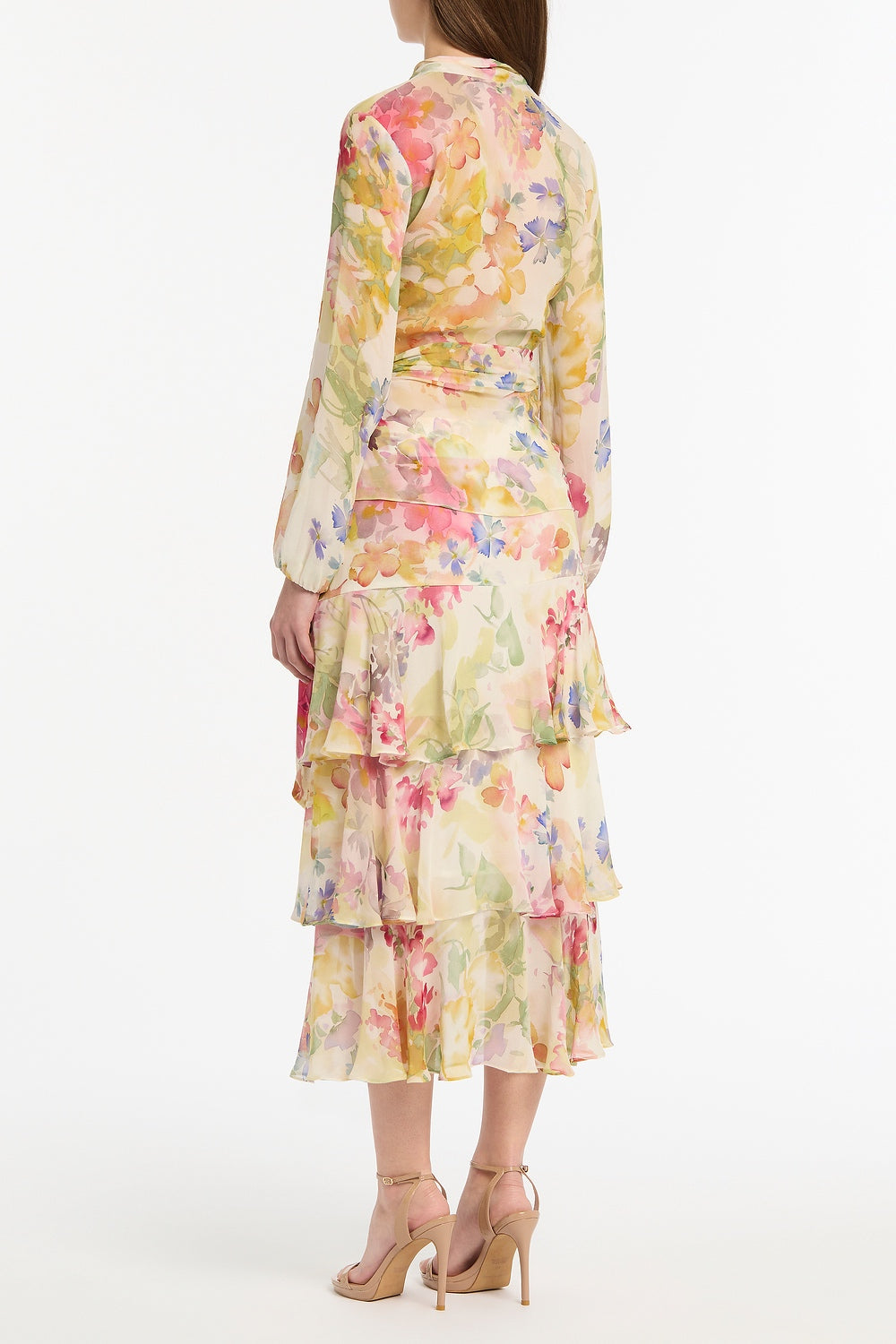 Carla Zampatti Etherea Bloom Wrap Top (Multi-Colour)