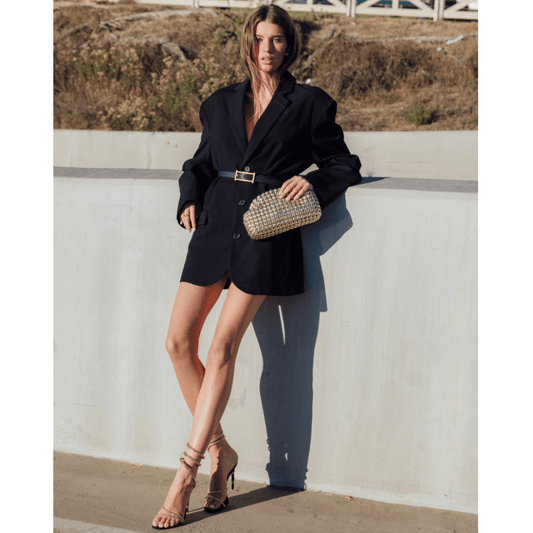 Image of Bags. Productname: EVERLY Hand Woven Clutch in colour by brand - Olga Berg