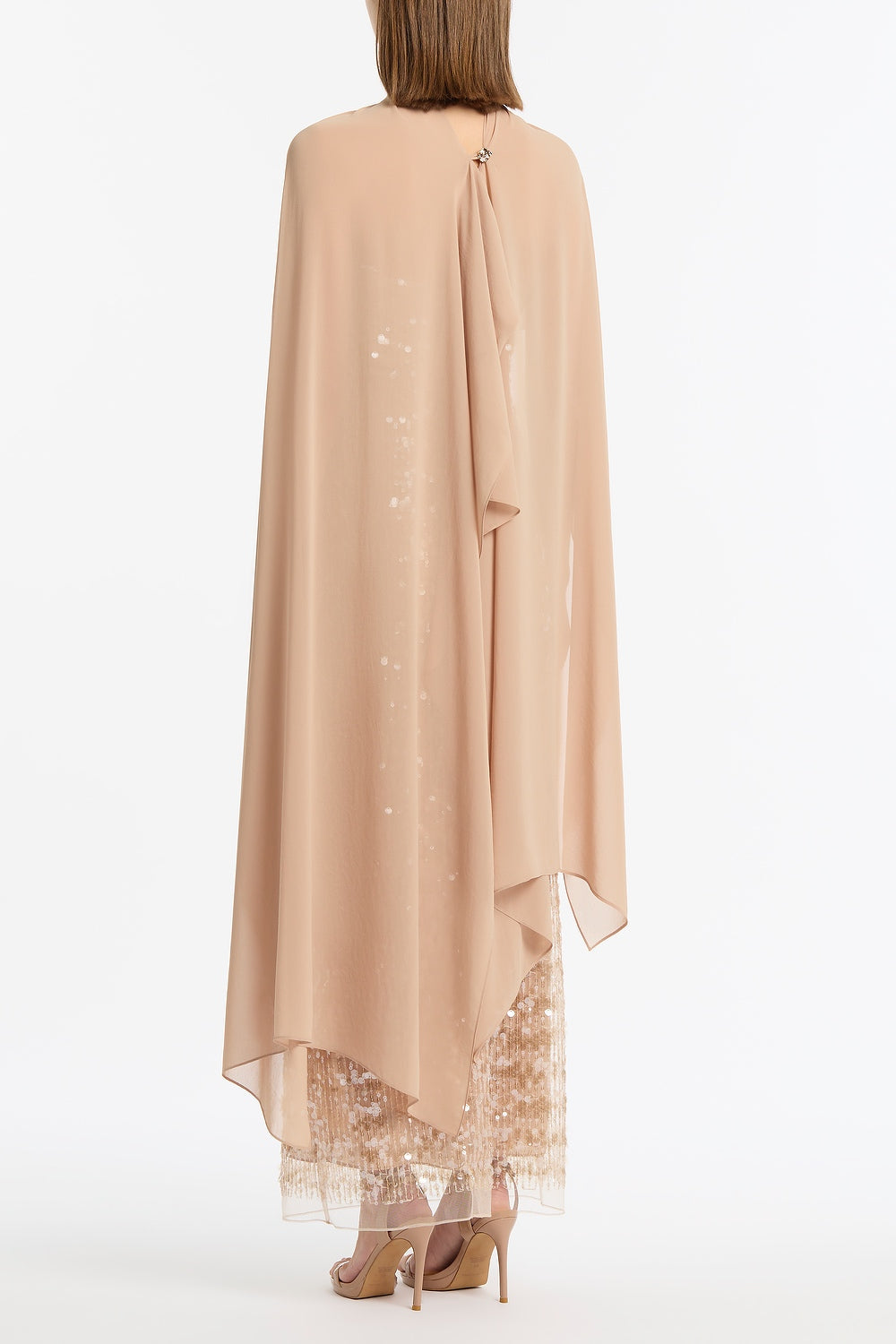 Carla Zampatti Fawn Cascata Wrap (Beige)