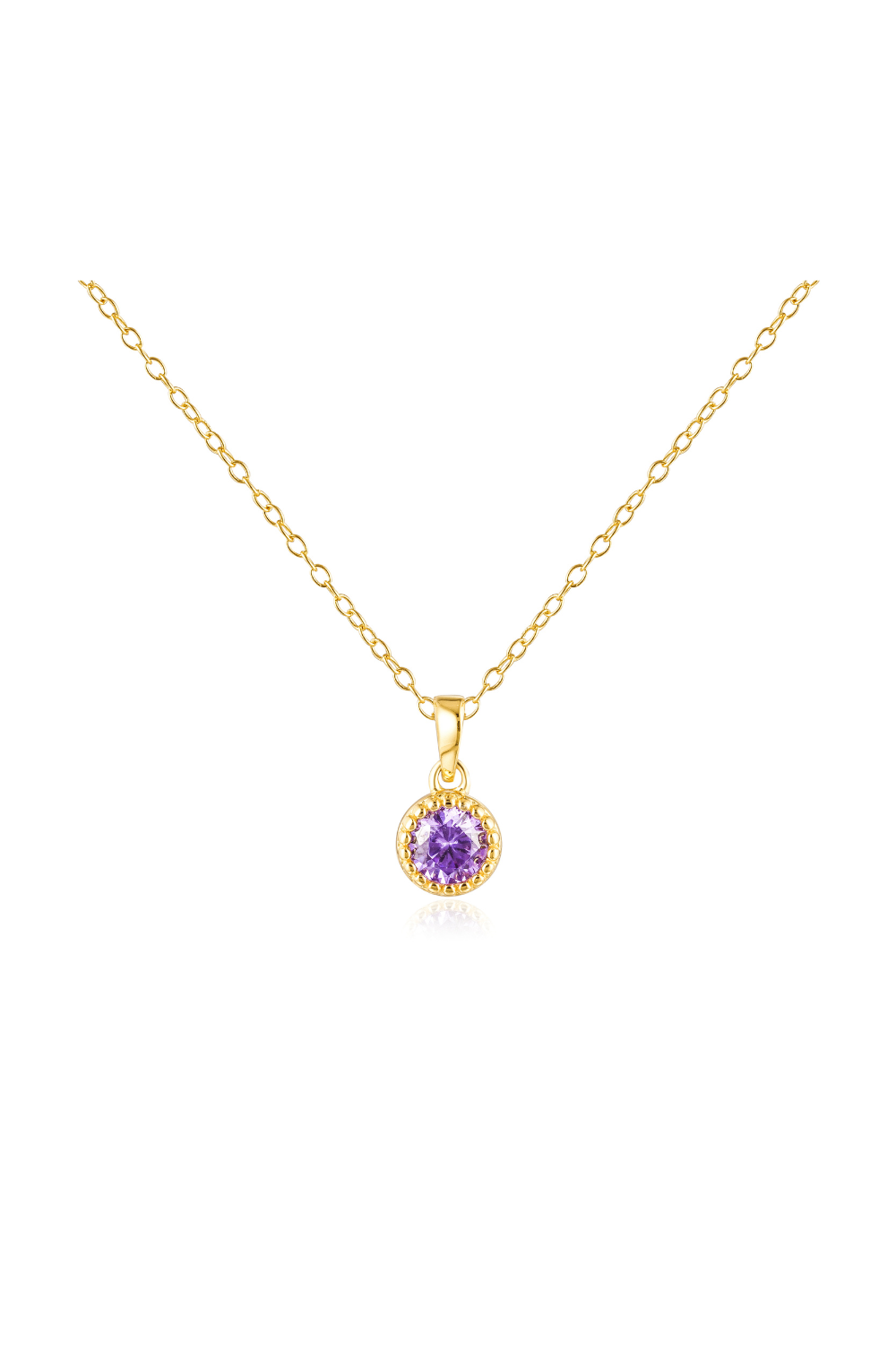 Image of Necklaces. Productname: Jewel Citizen | Birthstone Necklace | February in Stone colour by brand - Jewel Citizen