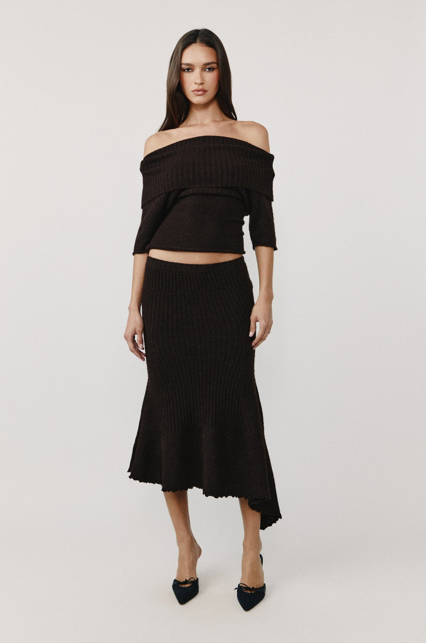 Fia Skirt (Chocolate)