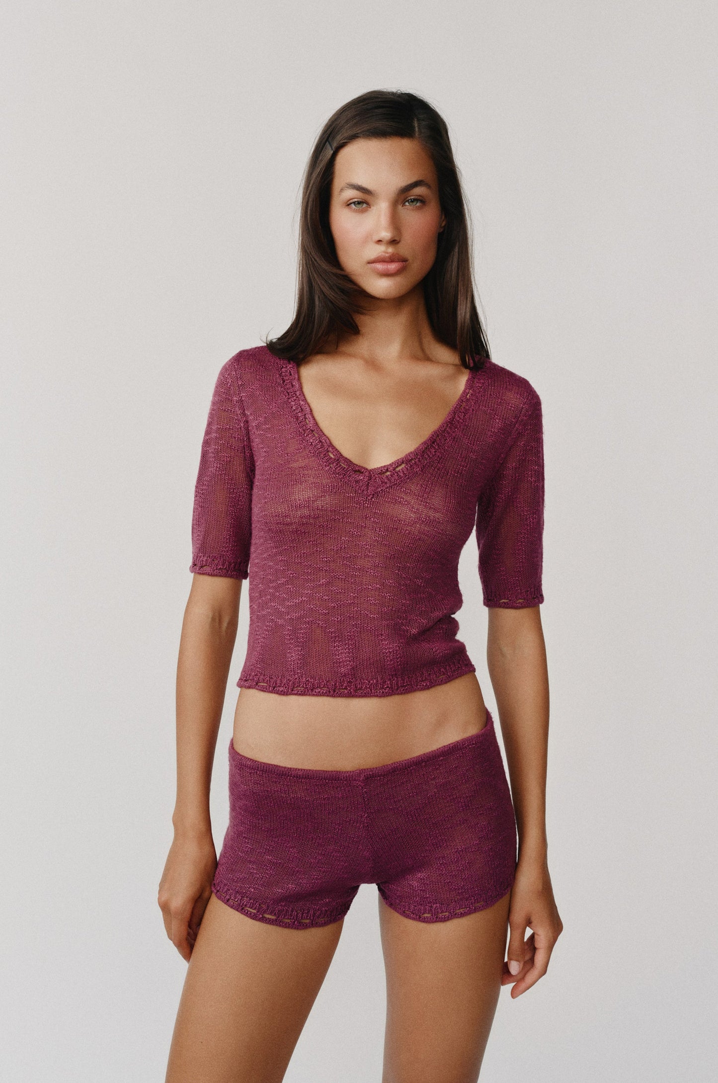 Flora Top (Plum)
