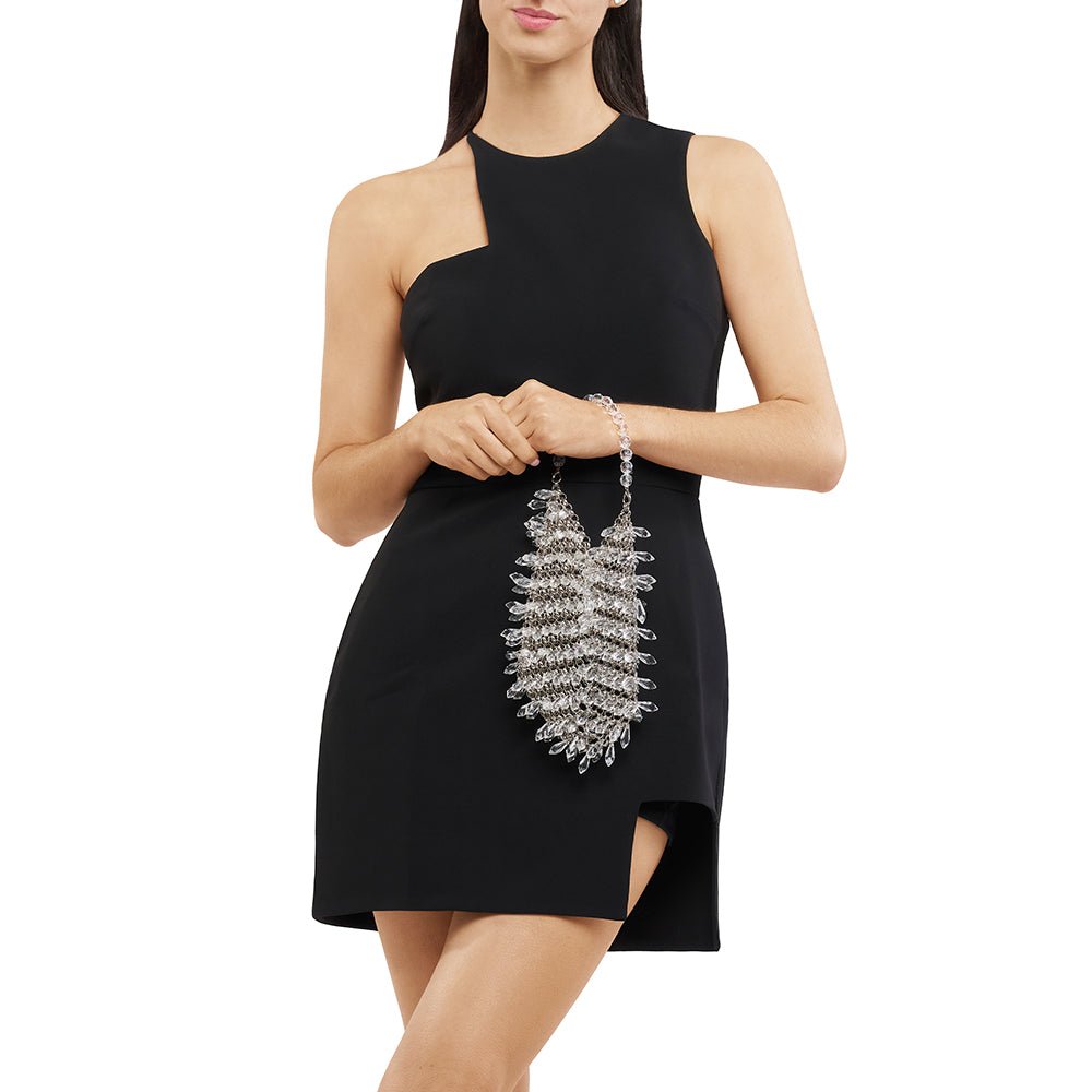 Olga Berg FLORENCE Chainmail Bag (Silver)