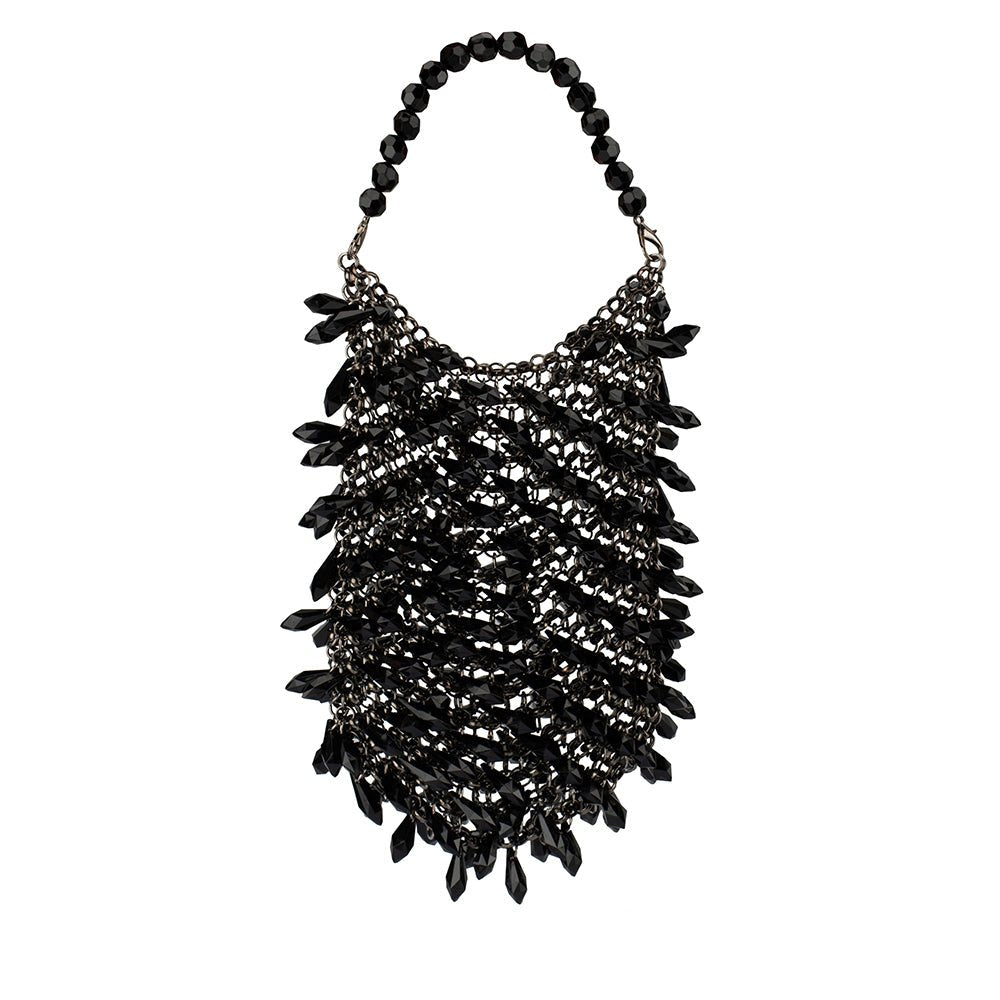 Olga Berg FLORENCE Chainmail Bag (Black)