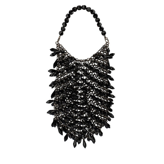 Olga Berg FLORENCE Chainmail Bag (Black)