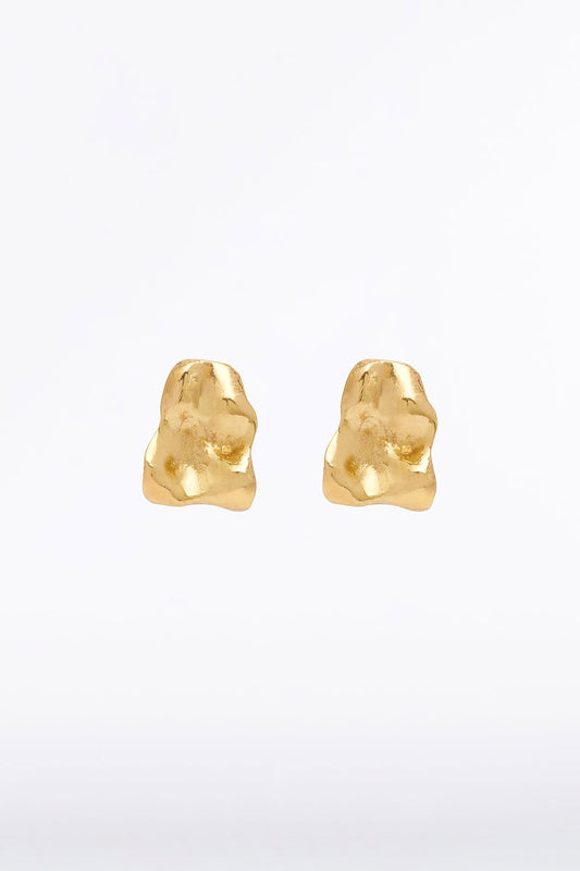 Image of Jewelry. Product name - Pebble Earrings in Gold colour by brand - Carla Zampatti