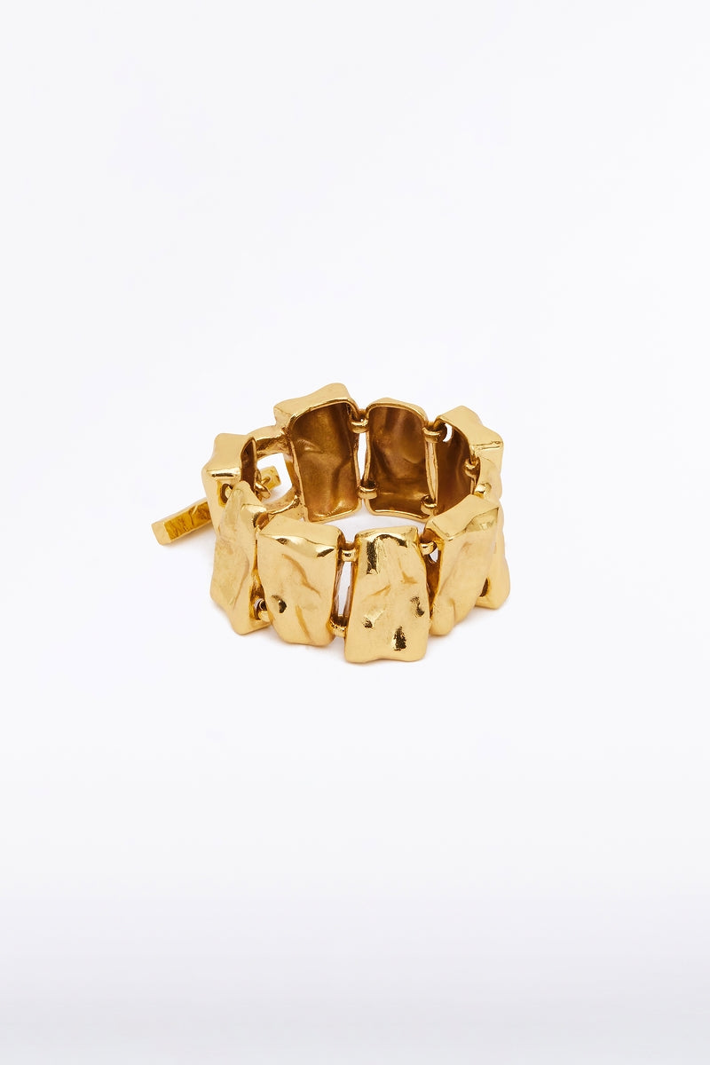 Image of Accessories. Product name - Pebble Linked Bracelet in Gold colour by brand - Carla Zampatti