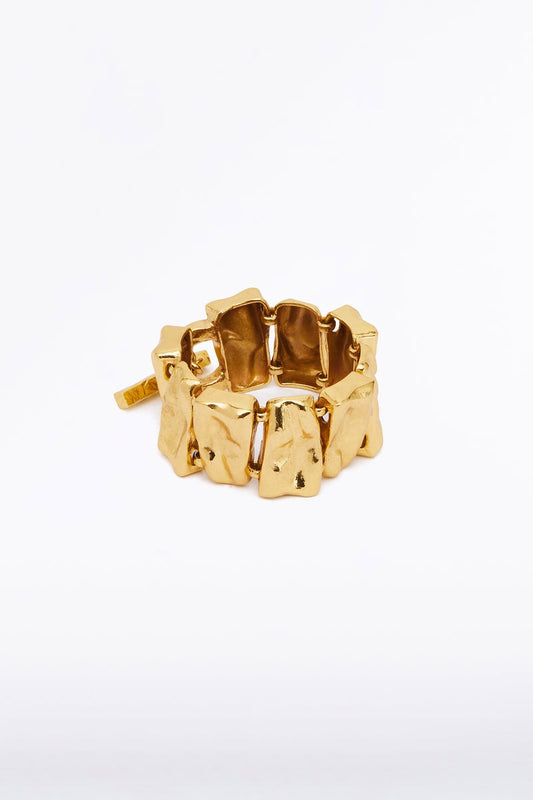 Image of Accessories. Product name - Pebble Linked Bracelet in Gold colour by brand - Carla Zampatti