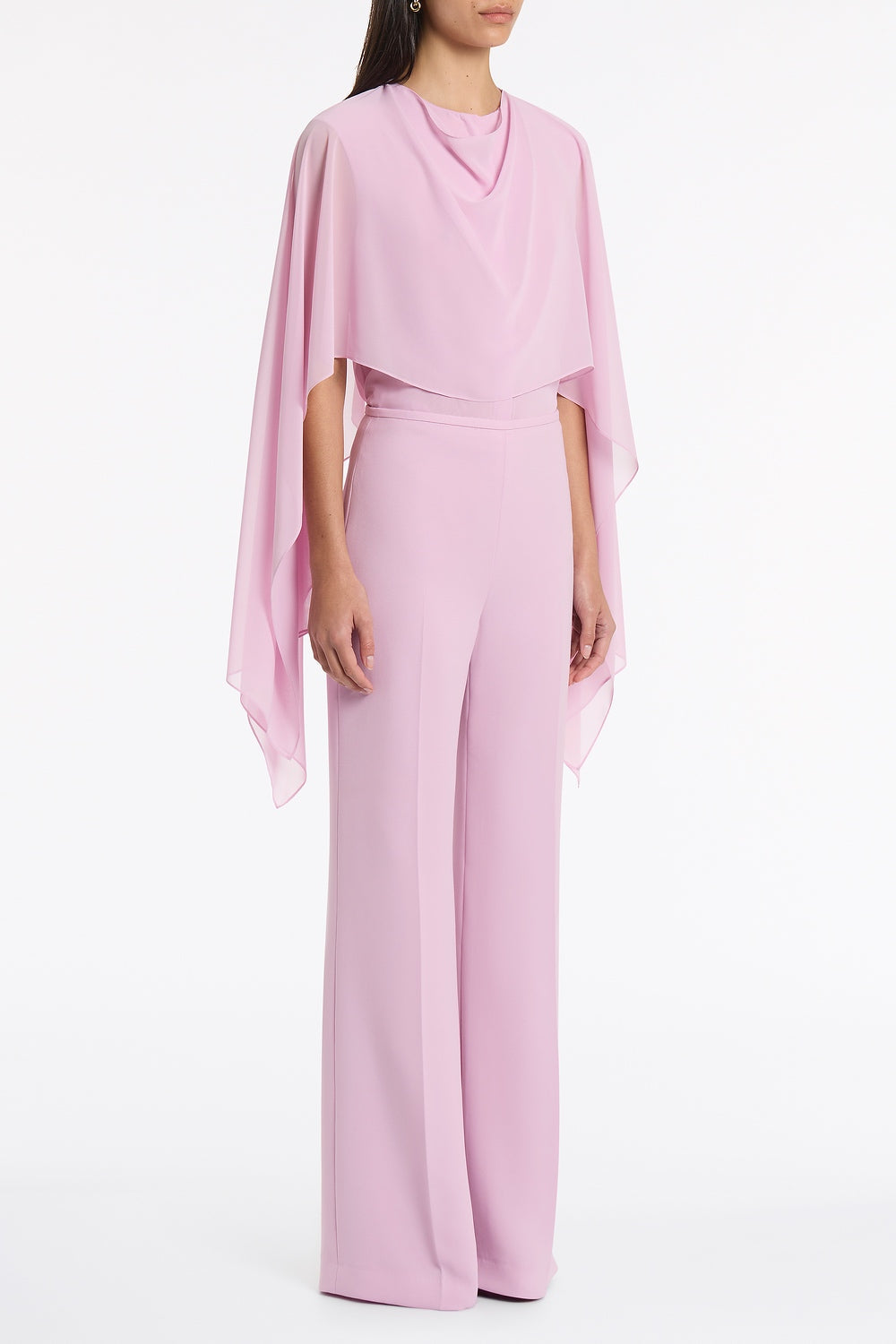 Carla Zampatti Floss Crepe Classic Flared Pant (Pink)