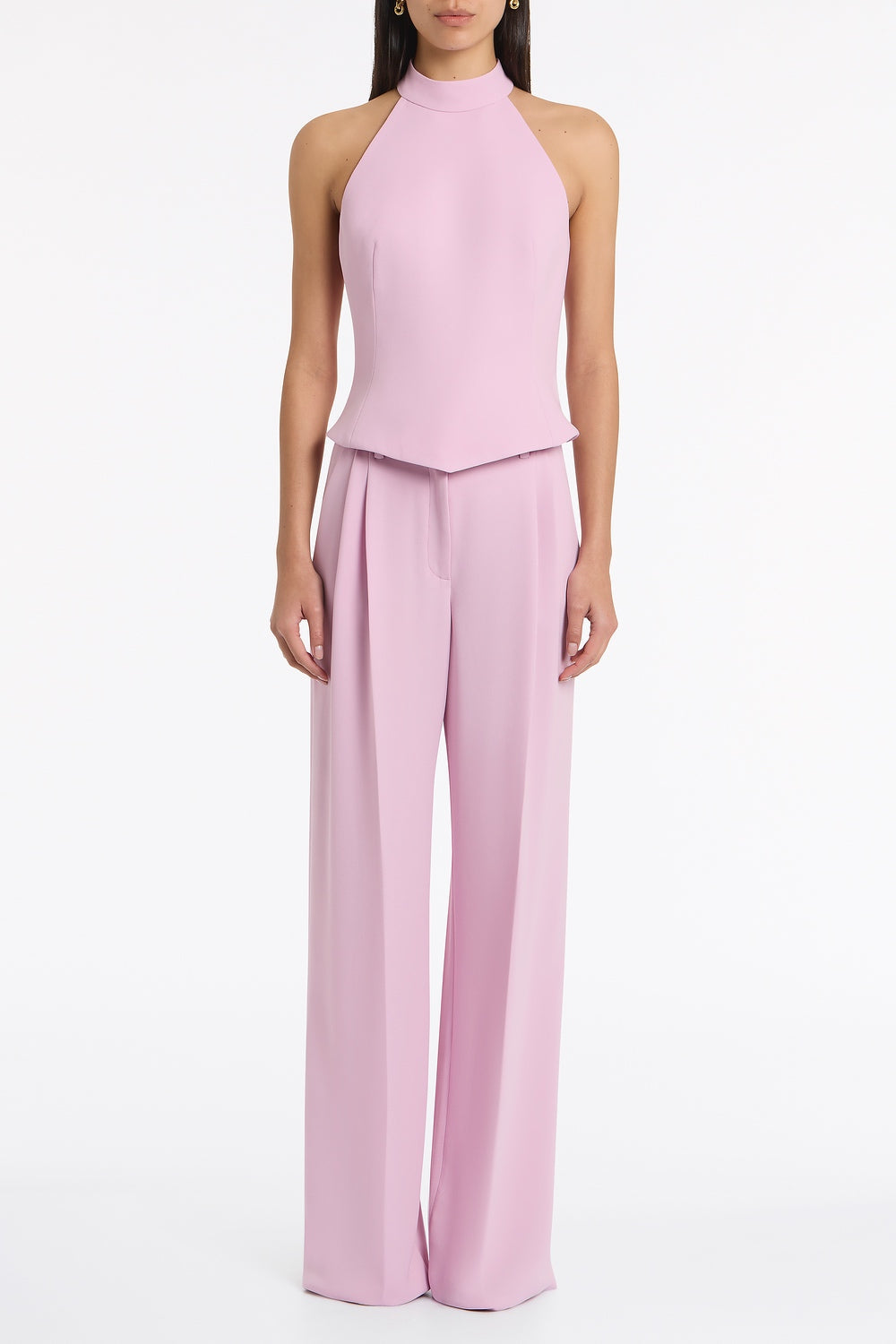 Carla Zampatti Floss Crepe Feather Detail Bodice (Pink)