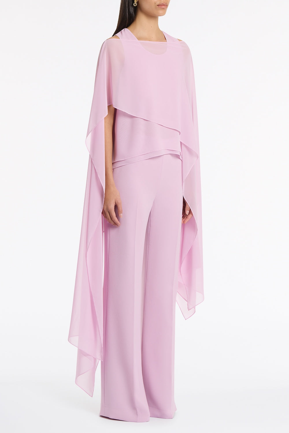 Carla Zampatti Floss Georgette Cascata Wrap (Pink)