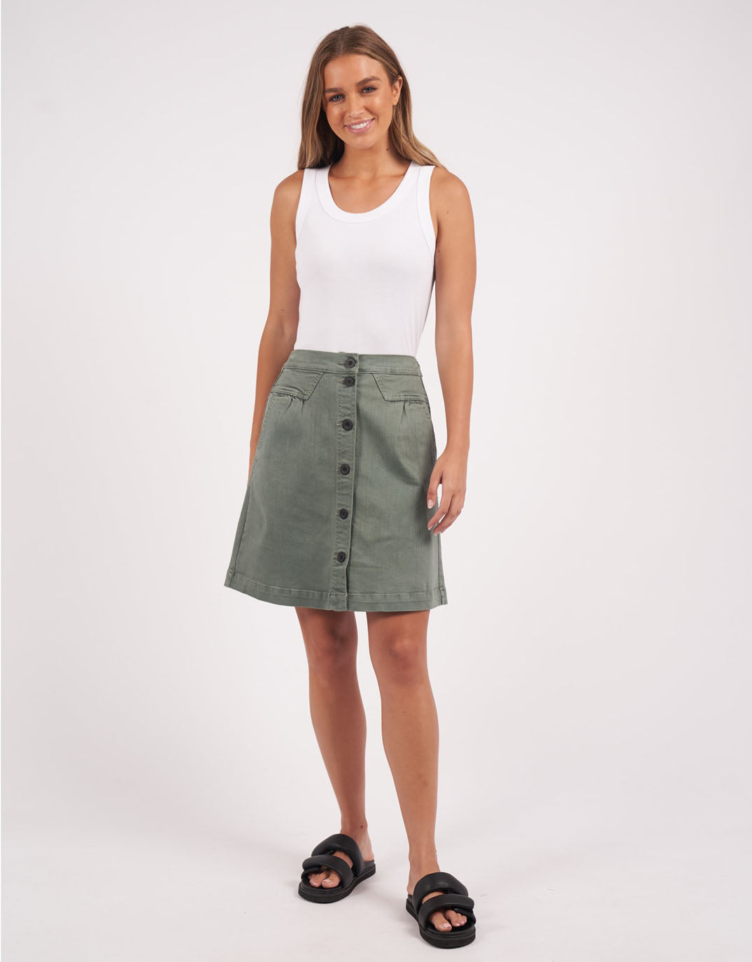 Amanda Skirt - (Khaki)