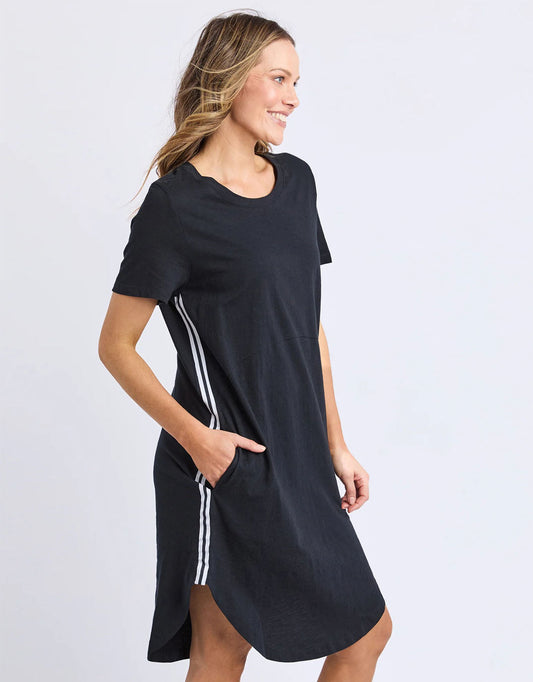 Image of Dresses. Productname: Bay Tape Dress - in Black colour by brand - Foxwood