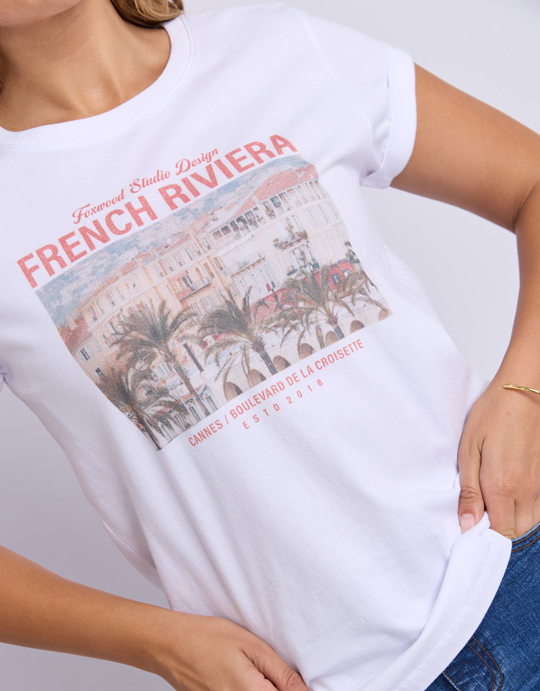 Foxwood Cannes Tee (White)