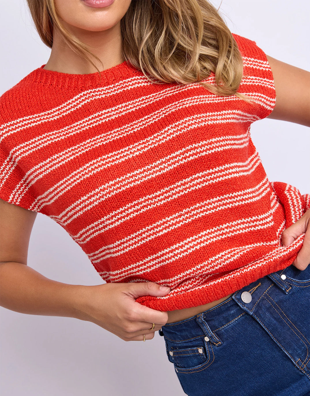 Foxwood Cleo Knit Top (Red)