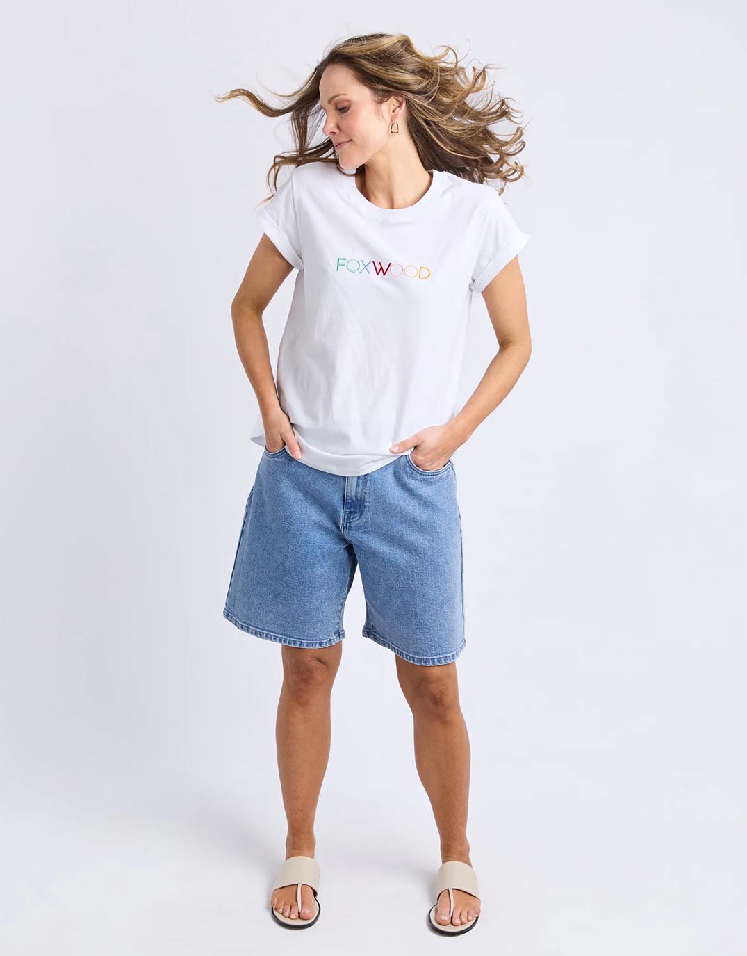 Confetti Tee - (White)