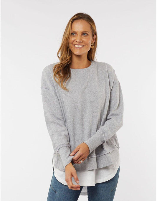Image of Others. Productname: Delilah Crew - in Grey Marle colour by brand - Foxwood