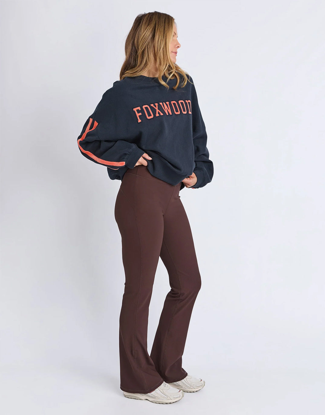 Foxwood Elevated Sunday Crew (Navy/Orange)