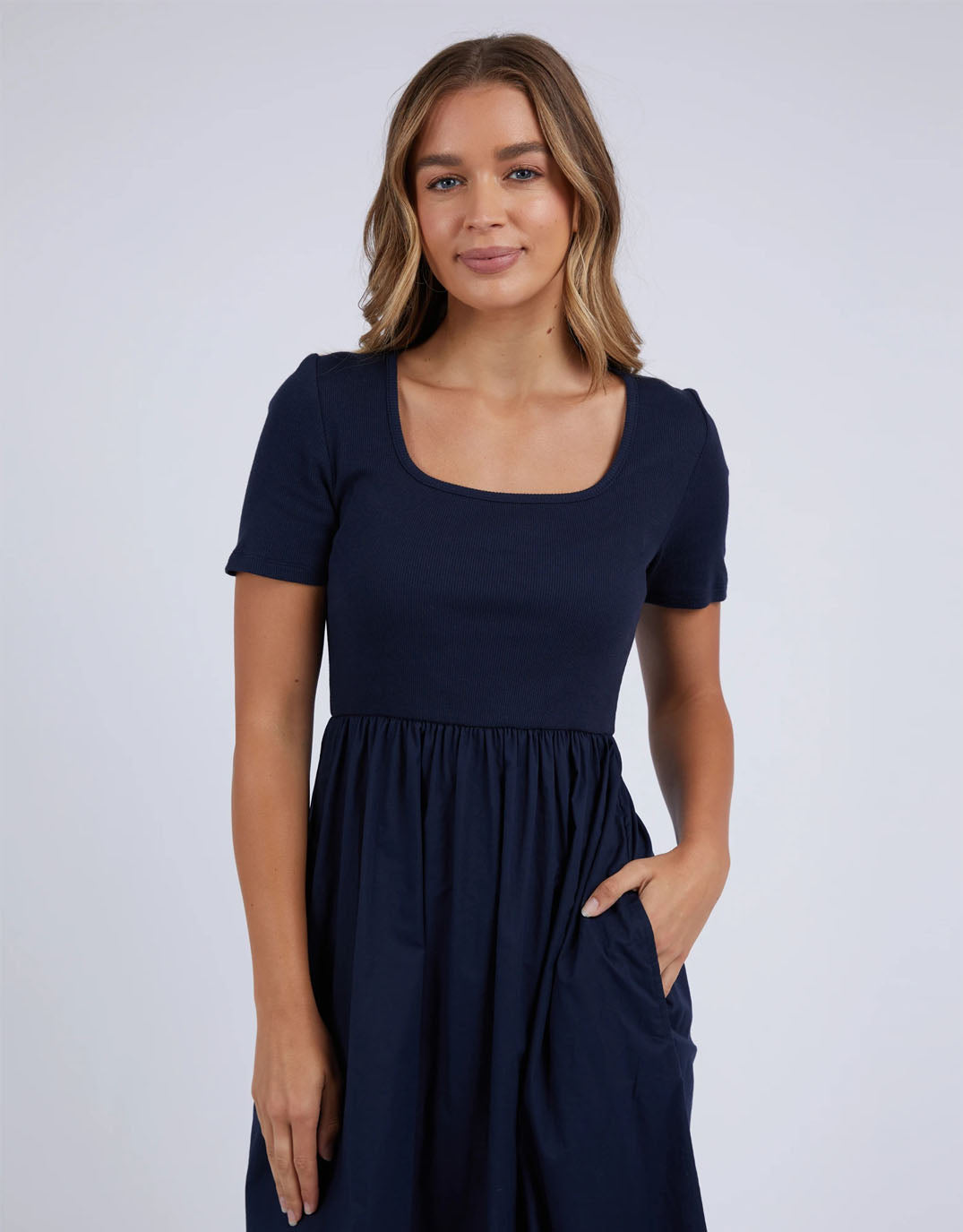 Ella Dress - (Navy)
