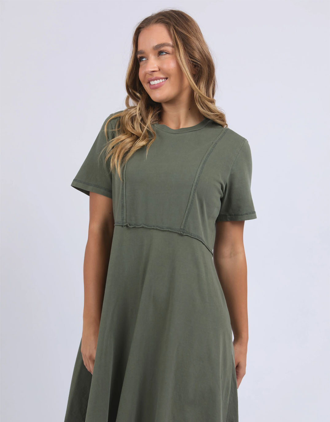 Eva Dress - (Khaki)