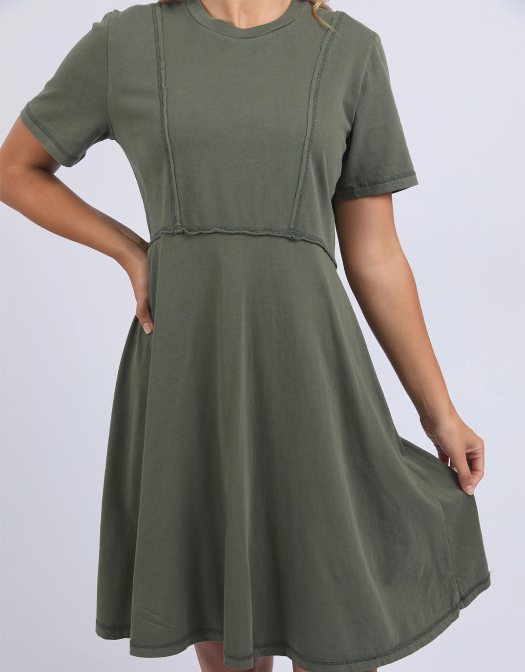 Eva Dress - (Khaki)