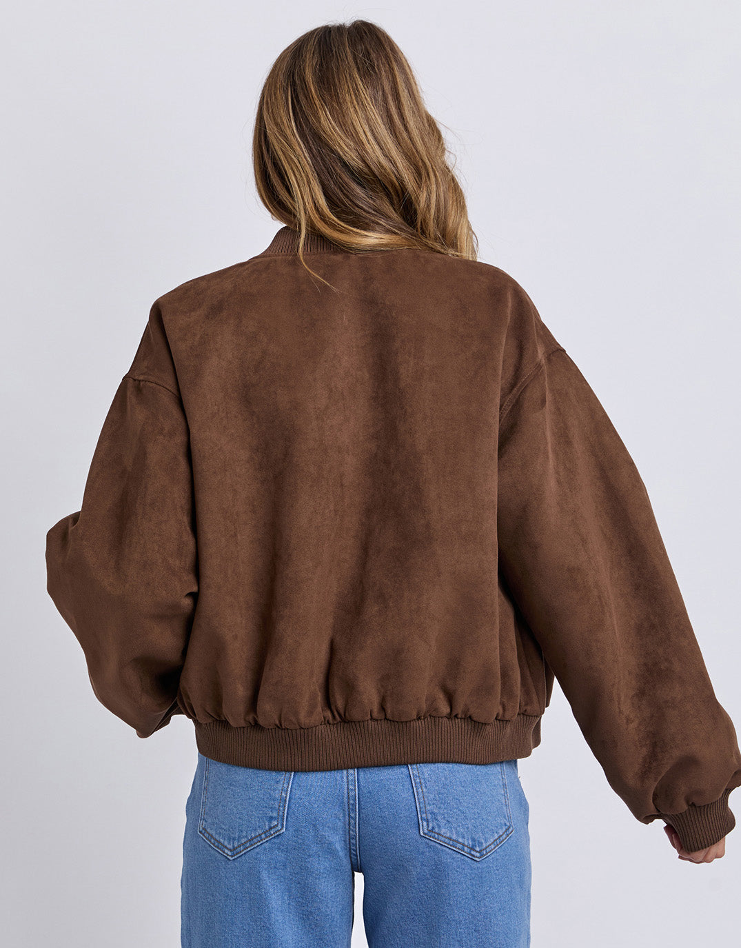 Foxwood Evie Suede Bomber (Chocolate)