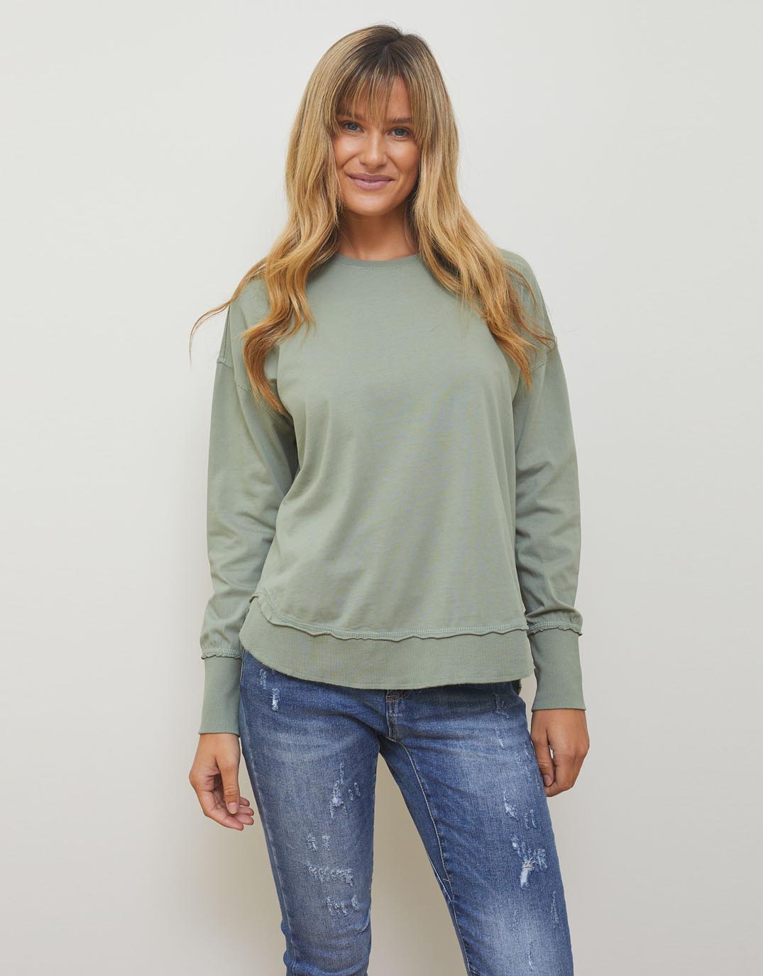 Farrah Long Sleeve - (Sage)