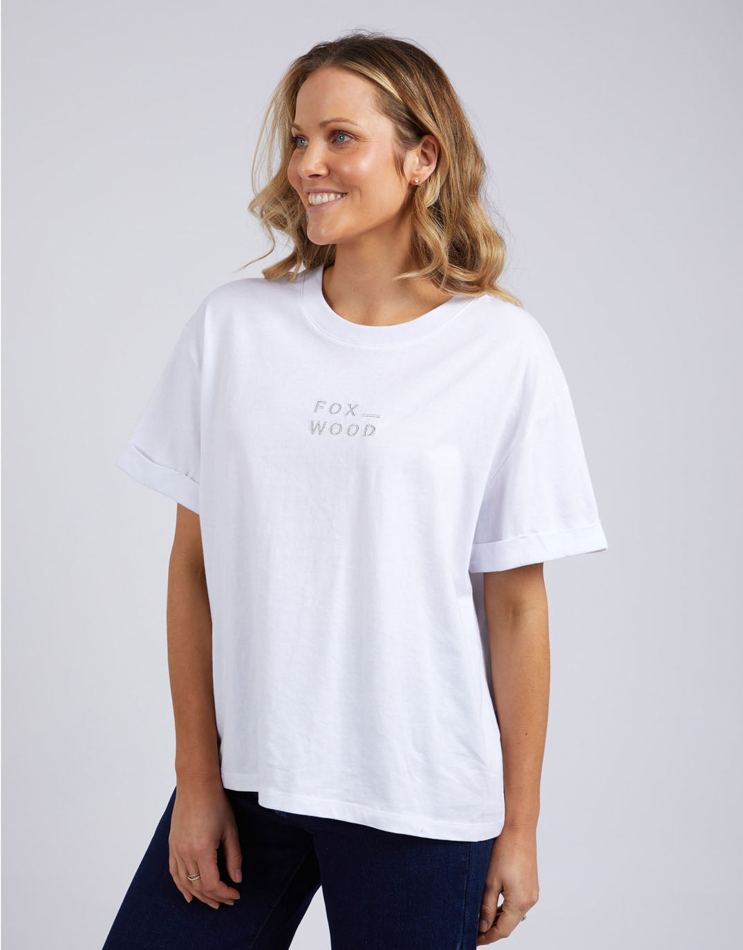 Foxwood Huntleigh Oversized Tee (White)