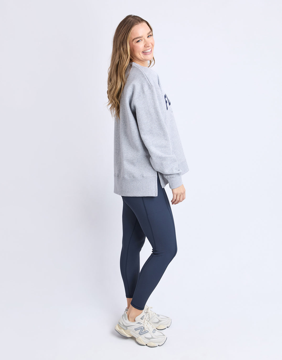 Foxwood Intention Crew (Grey Marle/Navy)