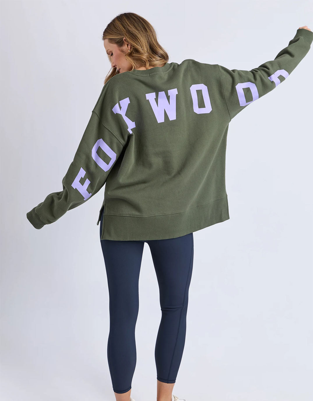 Foxwood Interval Crew (Khaki With Lilac)