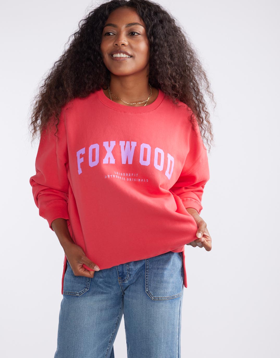 Image of Others. Productname: Interval Crew - Raspberry / Neon Lilac in Rasp / Neon Lilac colour by brand - Foxwood