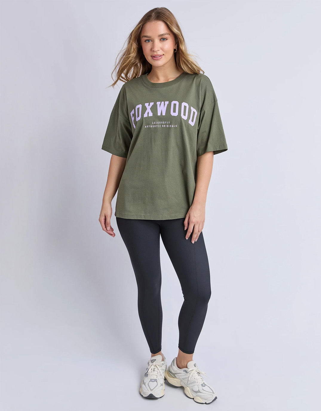 Foxwood Interval Tee (Khaki/Lilac)
