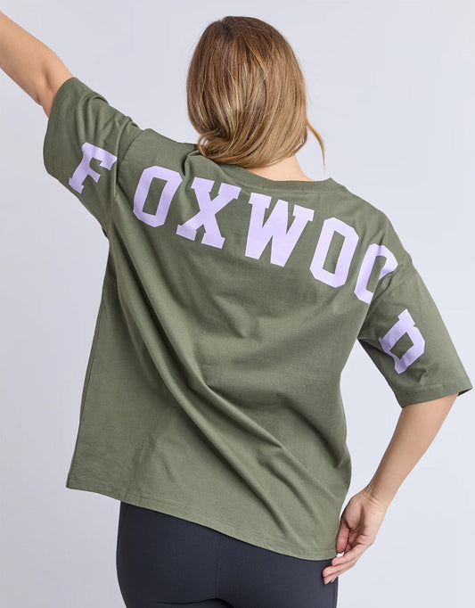 Foxwood Interval Tee (Khaki/Lilac)